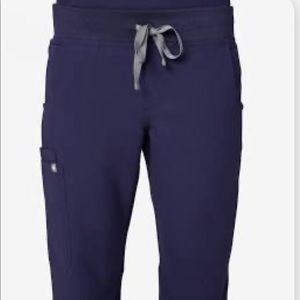 Navy blue jade scrub bottoms FIGS